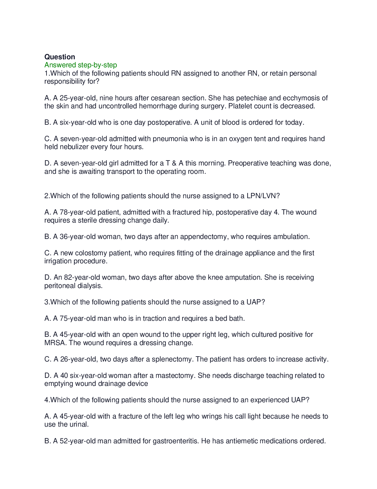 Preview of Exam |With elaborations| NURS 521 Advanced Pharmacology - Questions and Answers-Mid Term